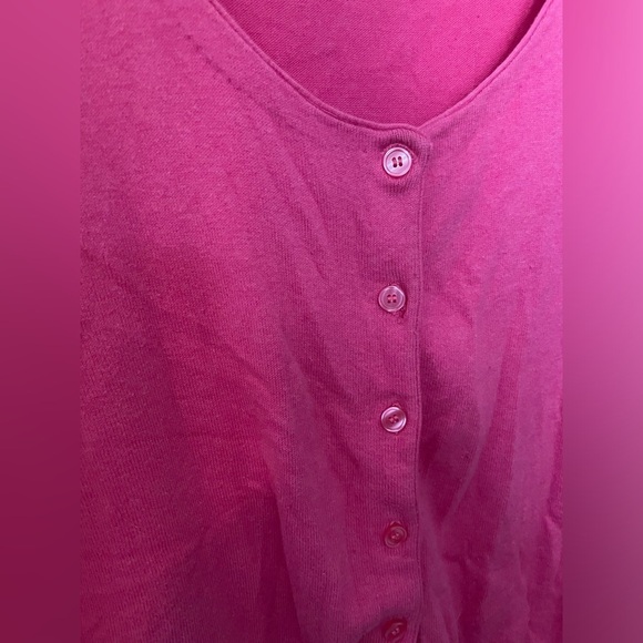 Kersh bright pink button up cardigan size large - Picture 4 of 9